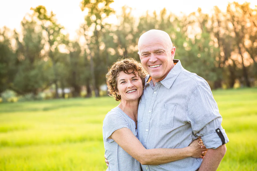 couple embracing