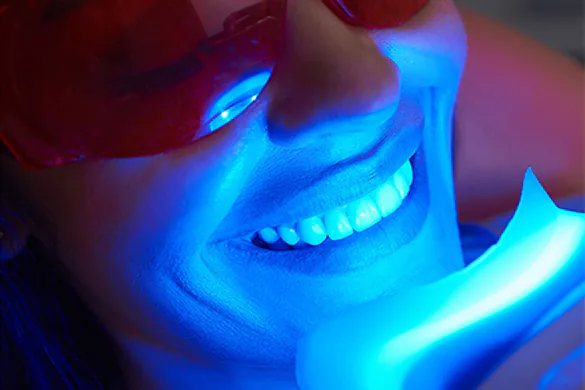 Man Undergoing Ozone Therapy on Gums