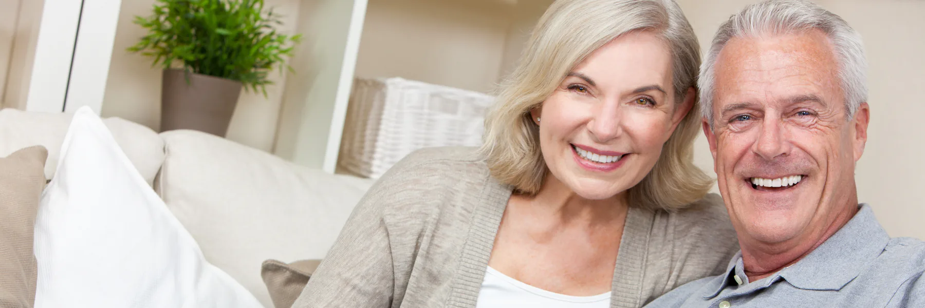 Senior person with a warm, genuine smile